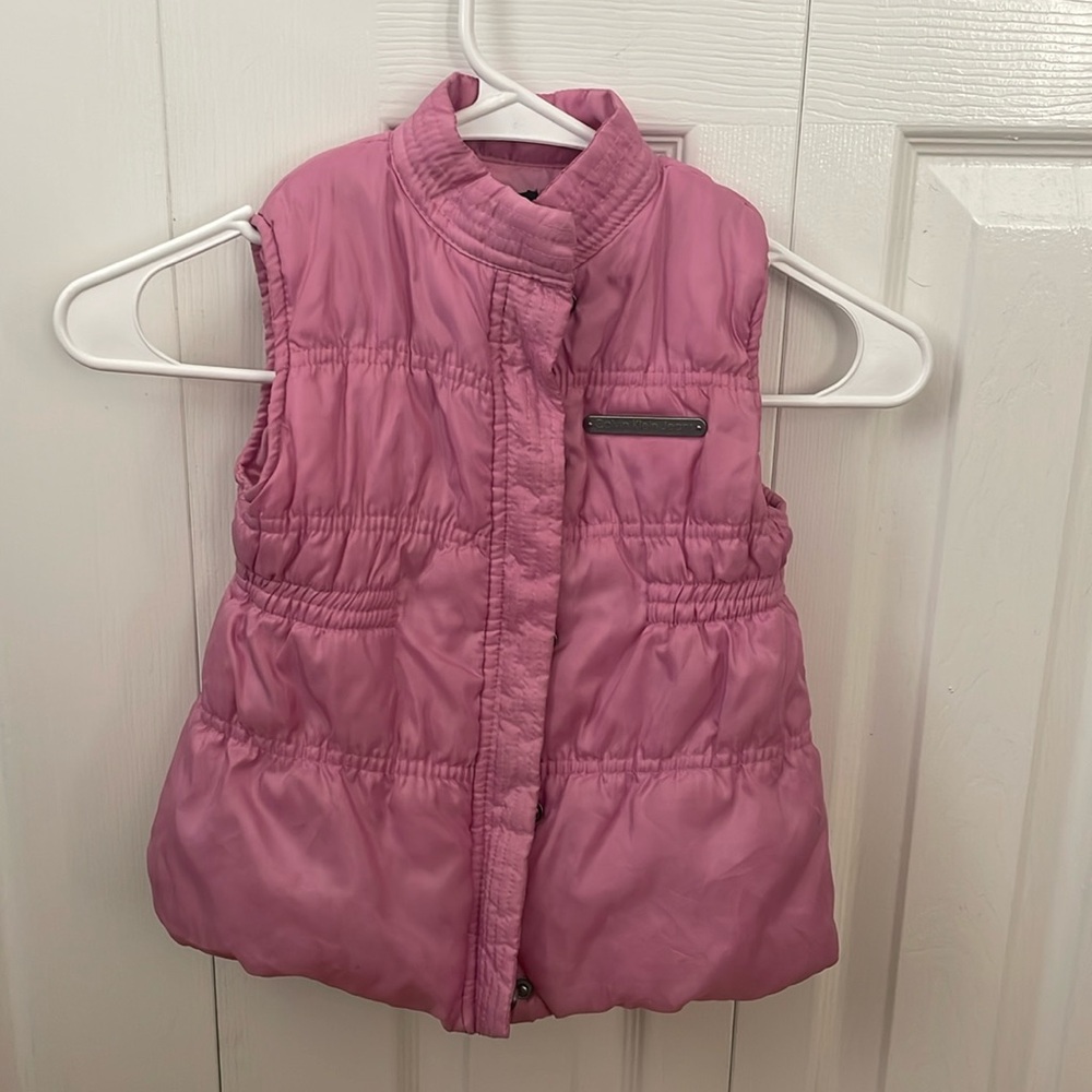 Girls 3t Calvin klein vest in pink